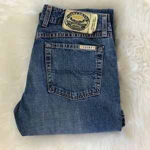 Lucky Brand Dungarees Wonder Jean Extra Long Length. 2/26